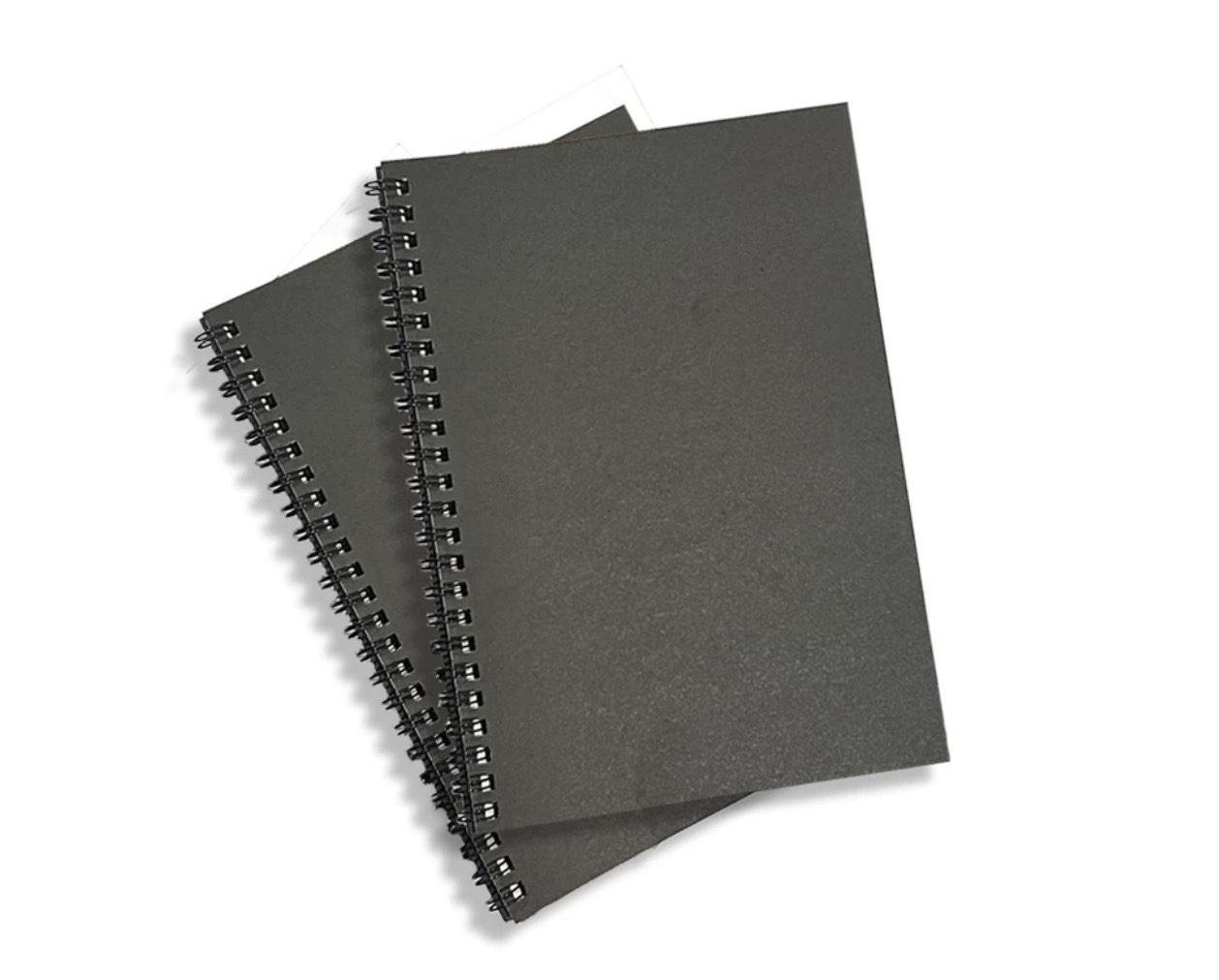 Black bound notebook Black kraft paper, black kraft cover.