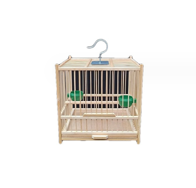 Wooden bird cage