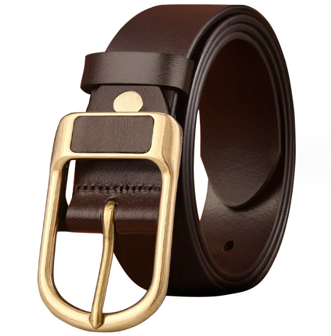 Genuine leather men’s belt