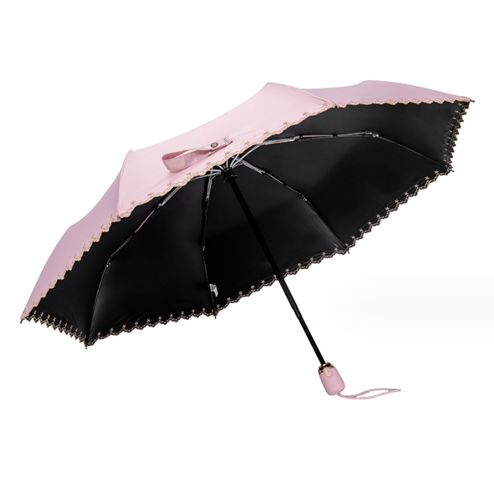 Solid Color Vinyl Umbrella, Anti-Ultraviolet Sunshade.